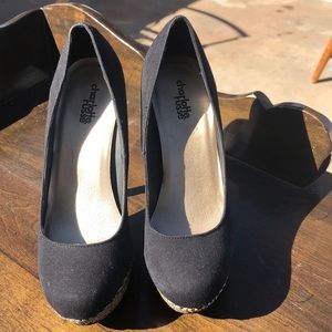 Charlotte Russe  Black Heels, Size 7